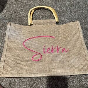 Embroidered Beach Tote